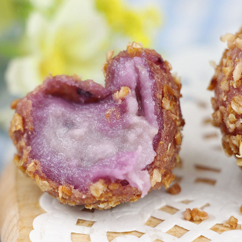 三全燕麦紫薯球 400克*10包*20个 香芋球 油炸点心 速冻食品