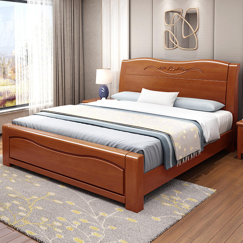 工程单定制实木床出租房屋酒店公寓宾馆款式