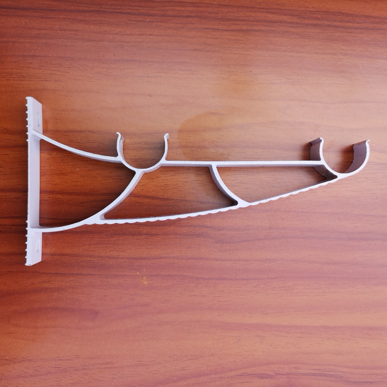 窗帘杆罗马杆支架加长侧装双支架铝合金双支架杆托座挂钩窗帘配件