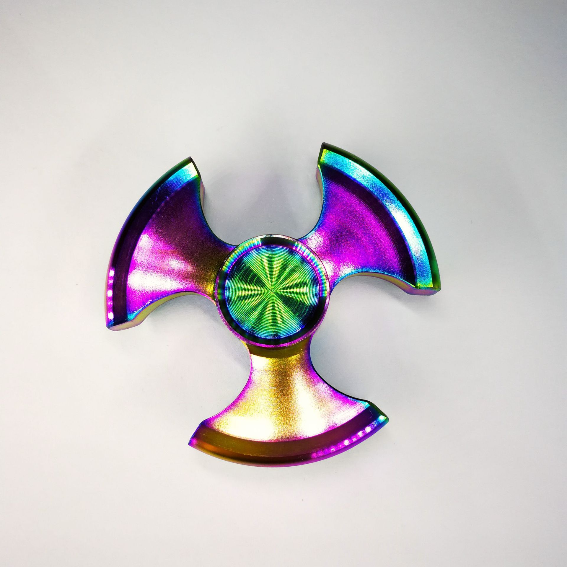 新款指尖陀螺铝不锈钢玩具手指爆款魔方陀螺玩具魔方爆旋陀螺