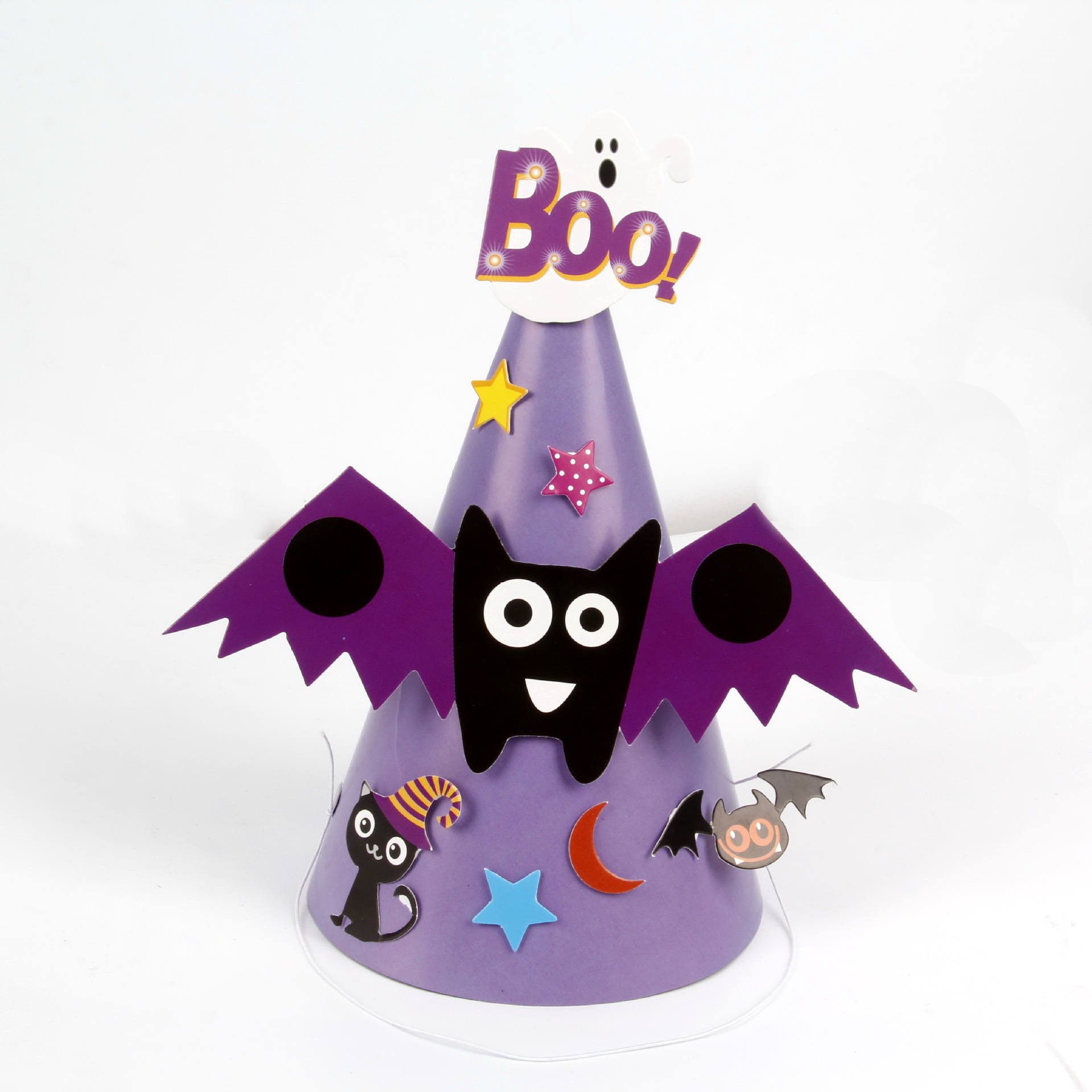 万圣节diy纸帽子鬼节角色扮演装饰用品儿童幼儿园创意手工礼物品