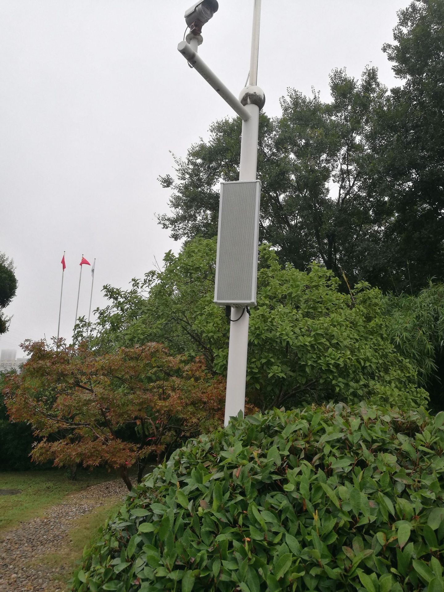 室外ip网络防水音柱 校园公共广播有源音响
