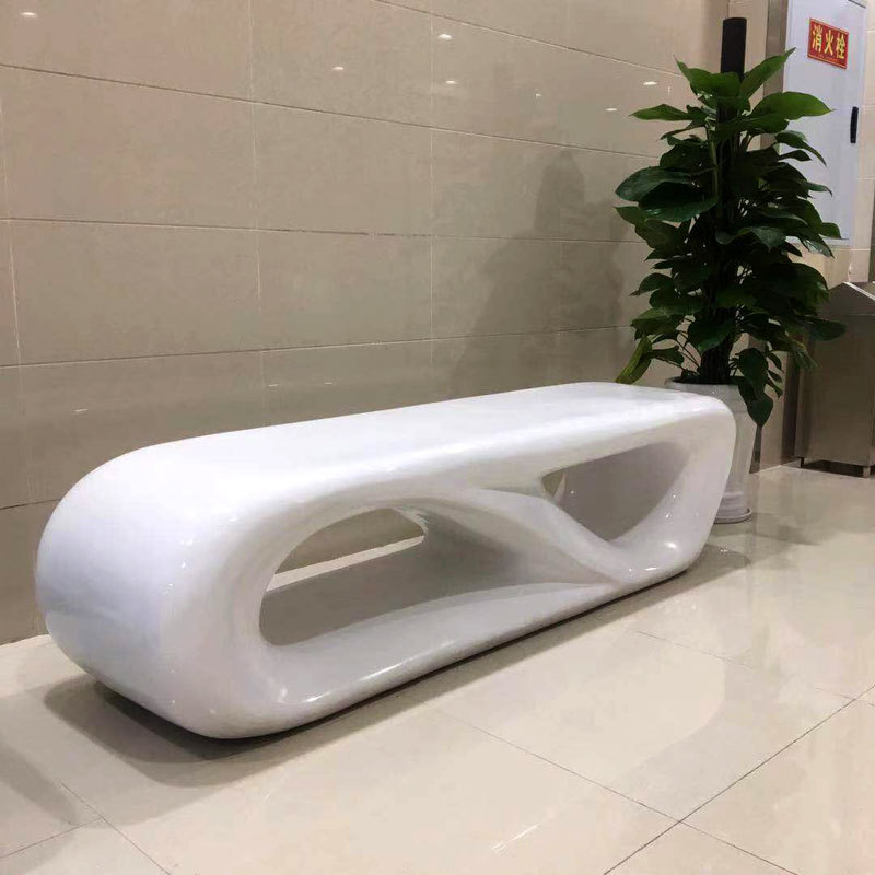 厂家现货批发玻璃钢经典时尚休闲坐凳日字椅长条座椅公共美陈椅子