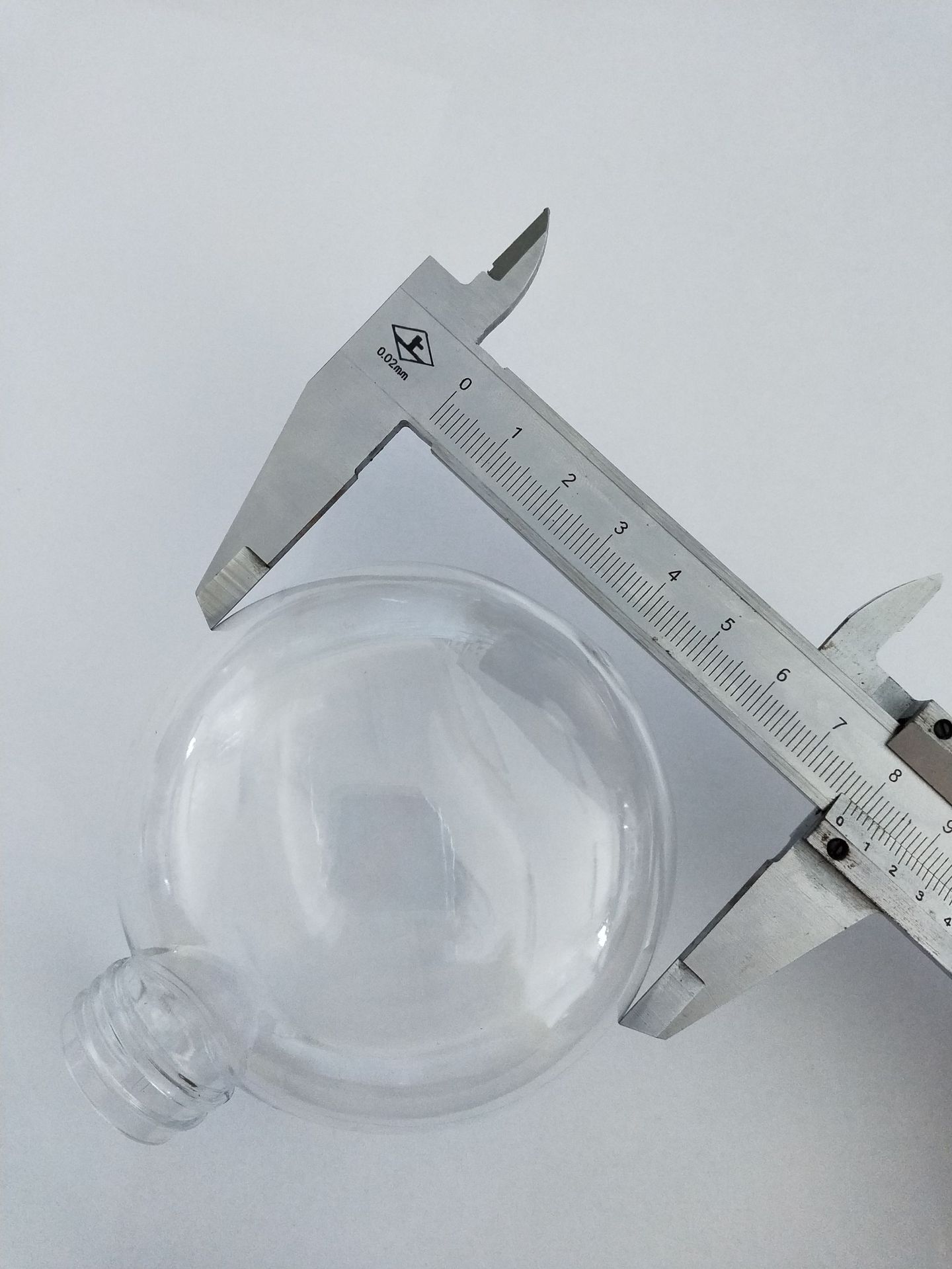 pet直径8cm塑料扁球带帽透明塑料空心球婚庆永生花吊挂