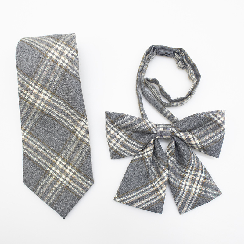 新款正统jk制服领带学生jk制服蝴蝶结衬衫制服配件格子日系领结