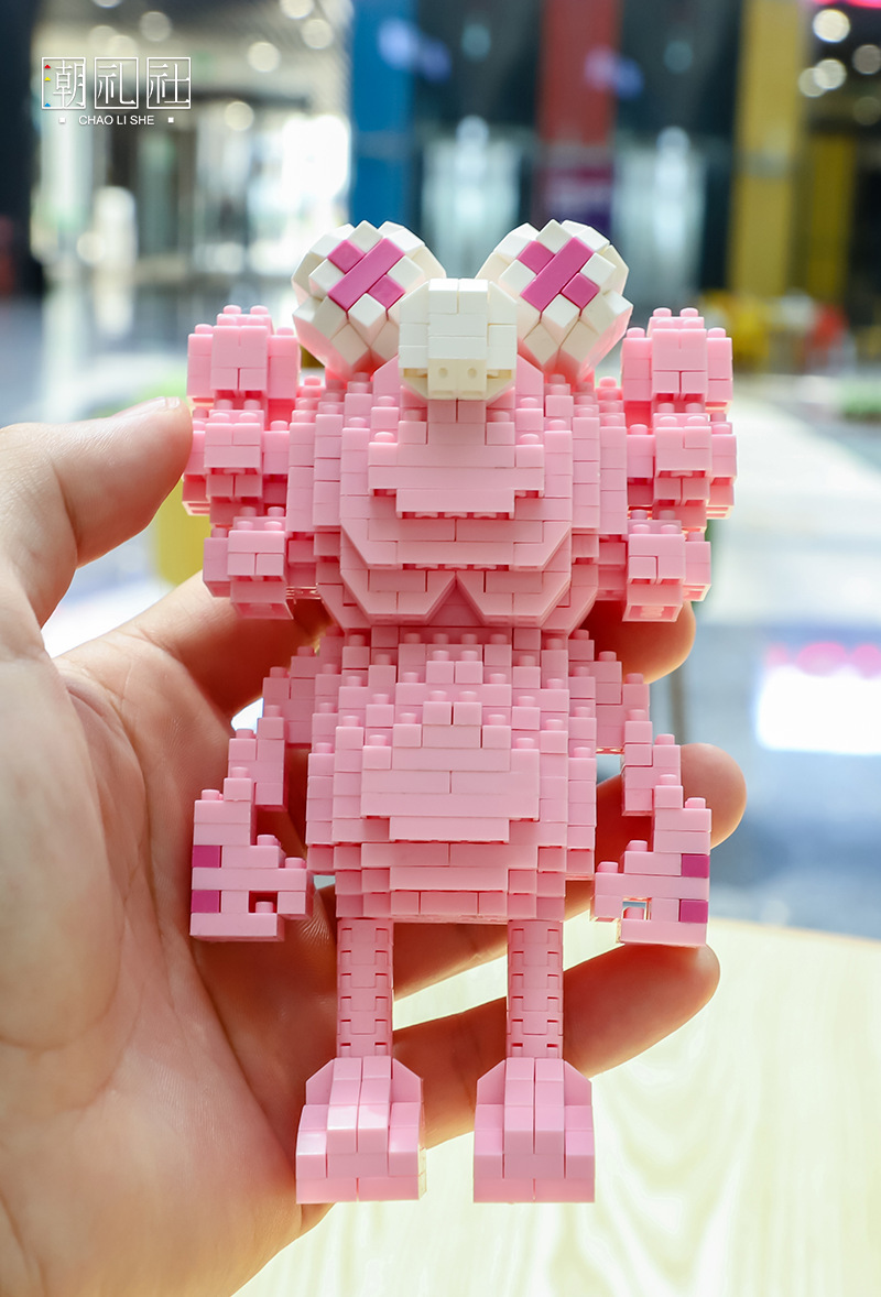 潮礼社小颗粒积木潮牌kaws芝麻街联名公仔 38001-38017 38035-37