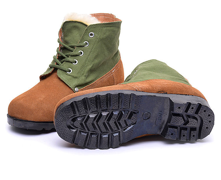 冬季老式大头鞋男防砸电焊工劳保靴男女高帮工地鞋加厚羊毛老人鞋