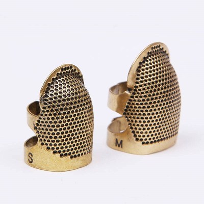 缝纫工具顶针家用指套 顶针器可调节顶针箍 硅胶指套 压针器