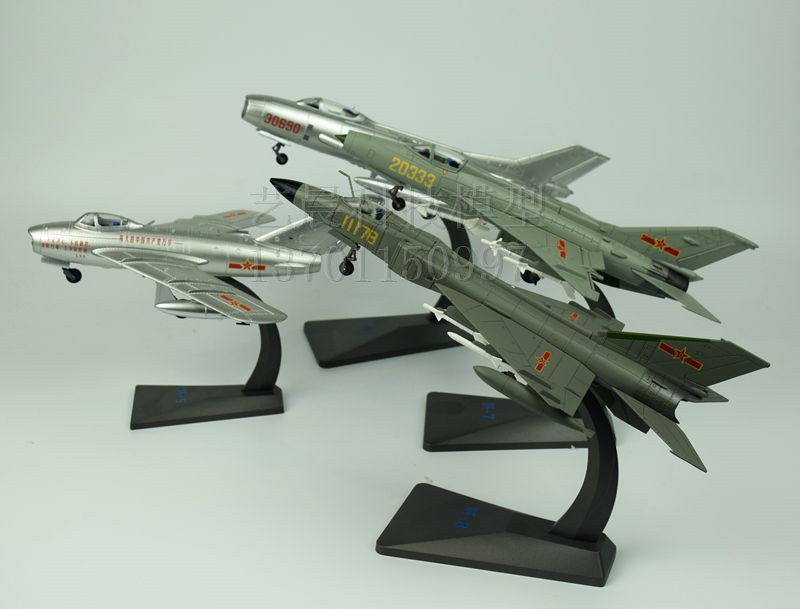 歼5战斗机模型 仿真1:48歼五飞机合金模型 老飞机模型 军人礼物