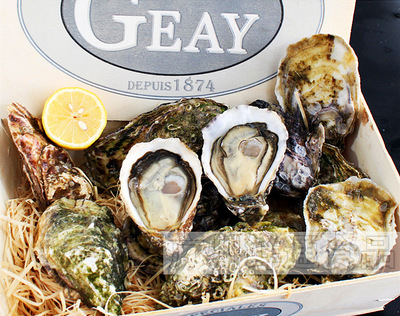 【法国吉利生蚝】刺身进口生蚝批发生吃原装木箱48只装n1n2 geay