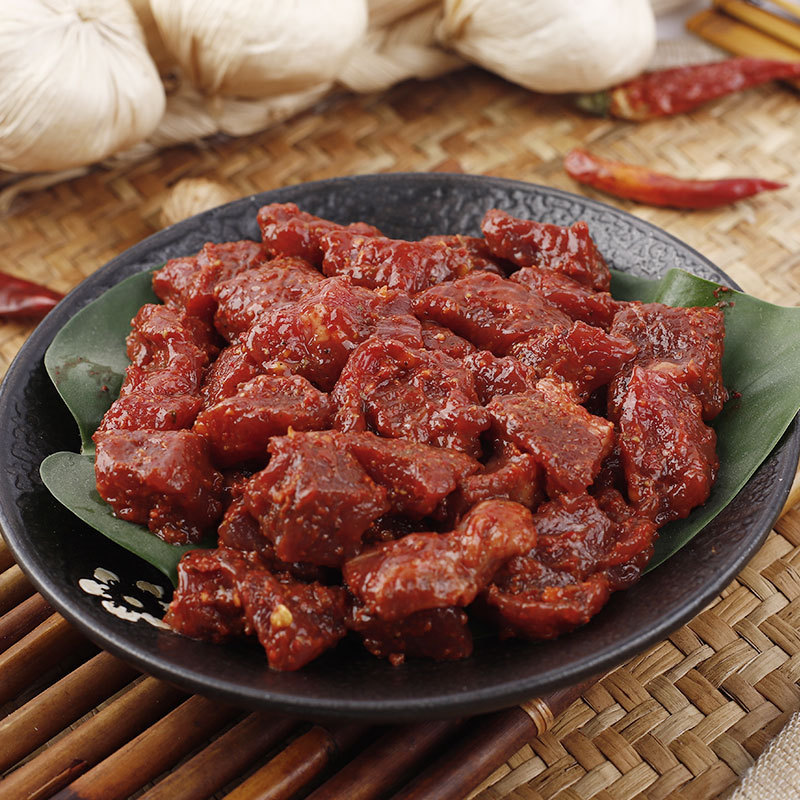 串串店麻辣牛肉粒1kg/袋火锅食材麻辣牛肉粒火锅串串食材可批发