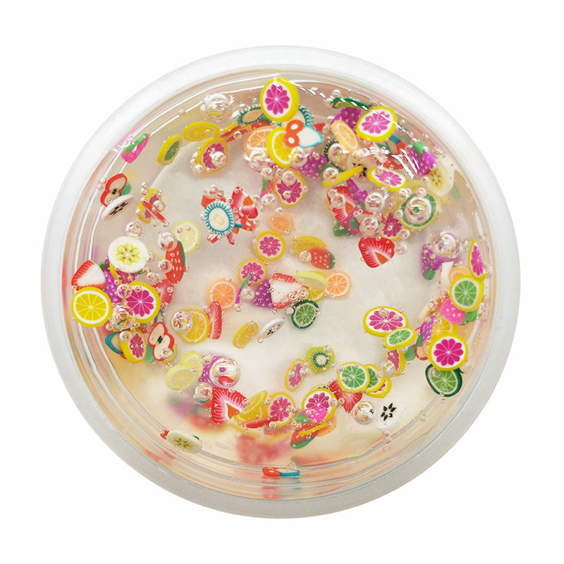 史莱姆slime水晶泥不粘手圣诞动物水果切片diy果冻泥戳戳泥玩具