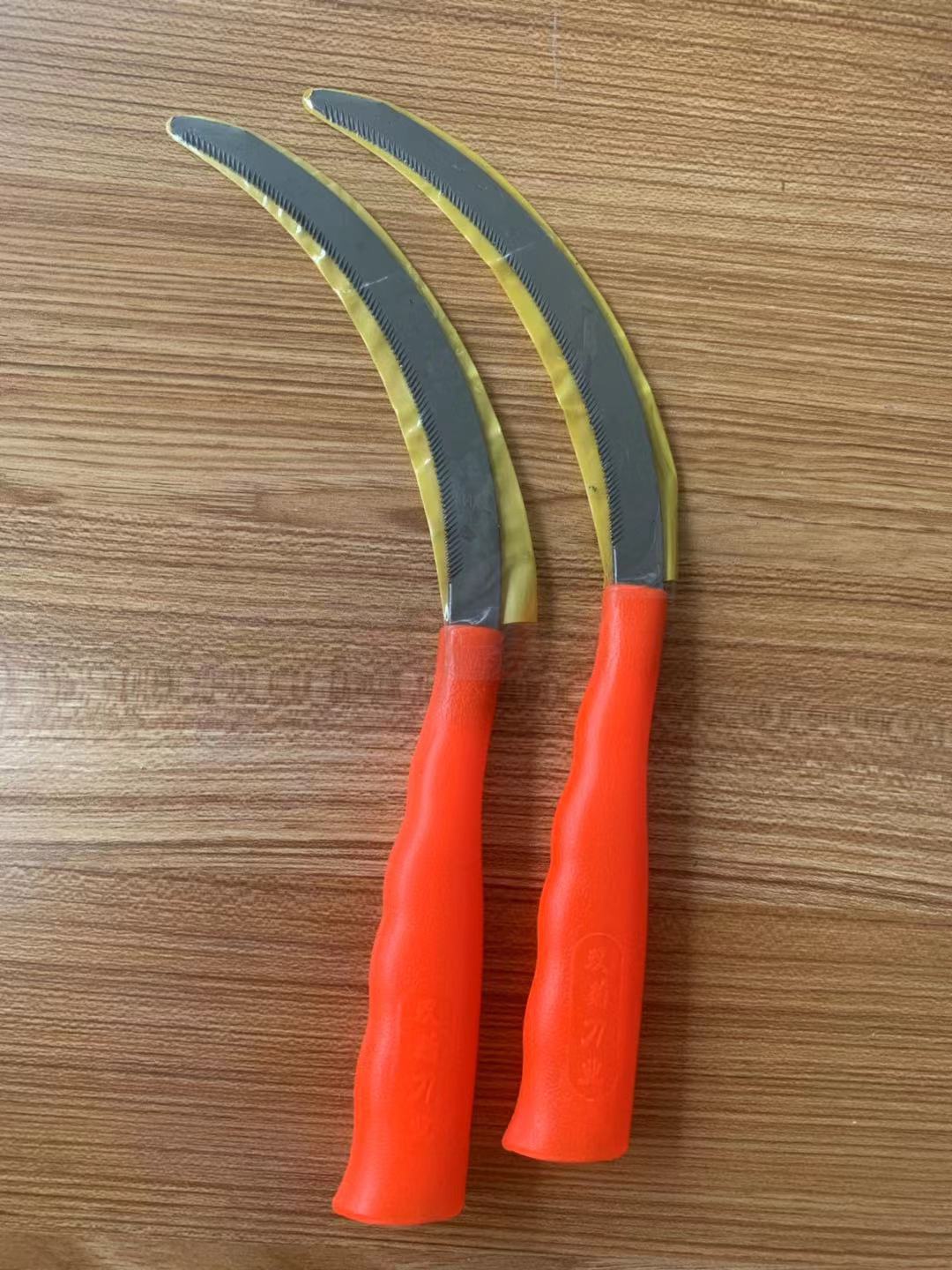 农用小禾锯齿割草刀 镰刀园林工具小镰刀 小锯镰 钢铁镰刀 锄草镰