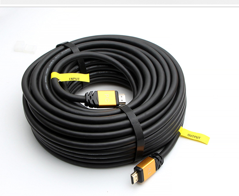 hdmi线工程带信号放大器 高清电视投影仪拼接屏广告机4k*2k 2.0版