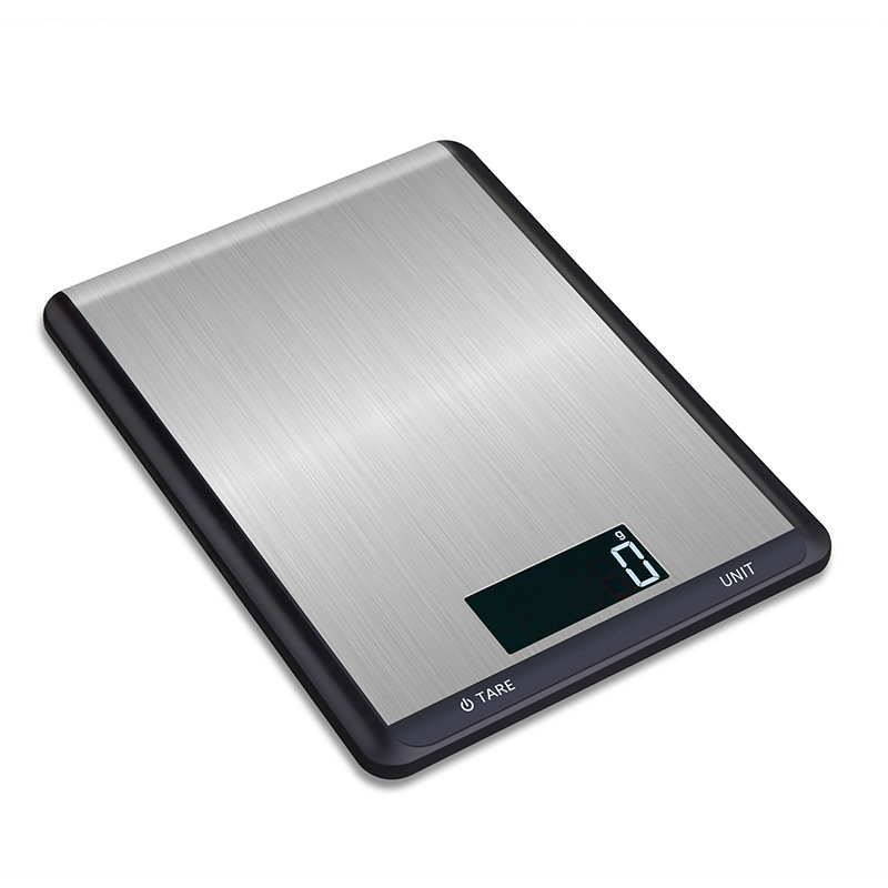 厂家直供10kg电子厨房秤 超薄防水不锈钢平板食物称 家用厨房秤