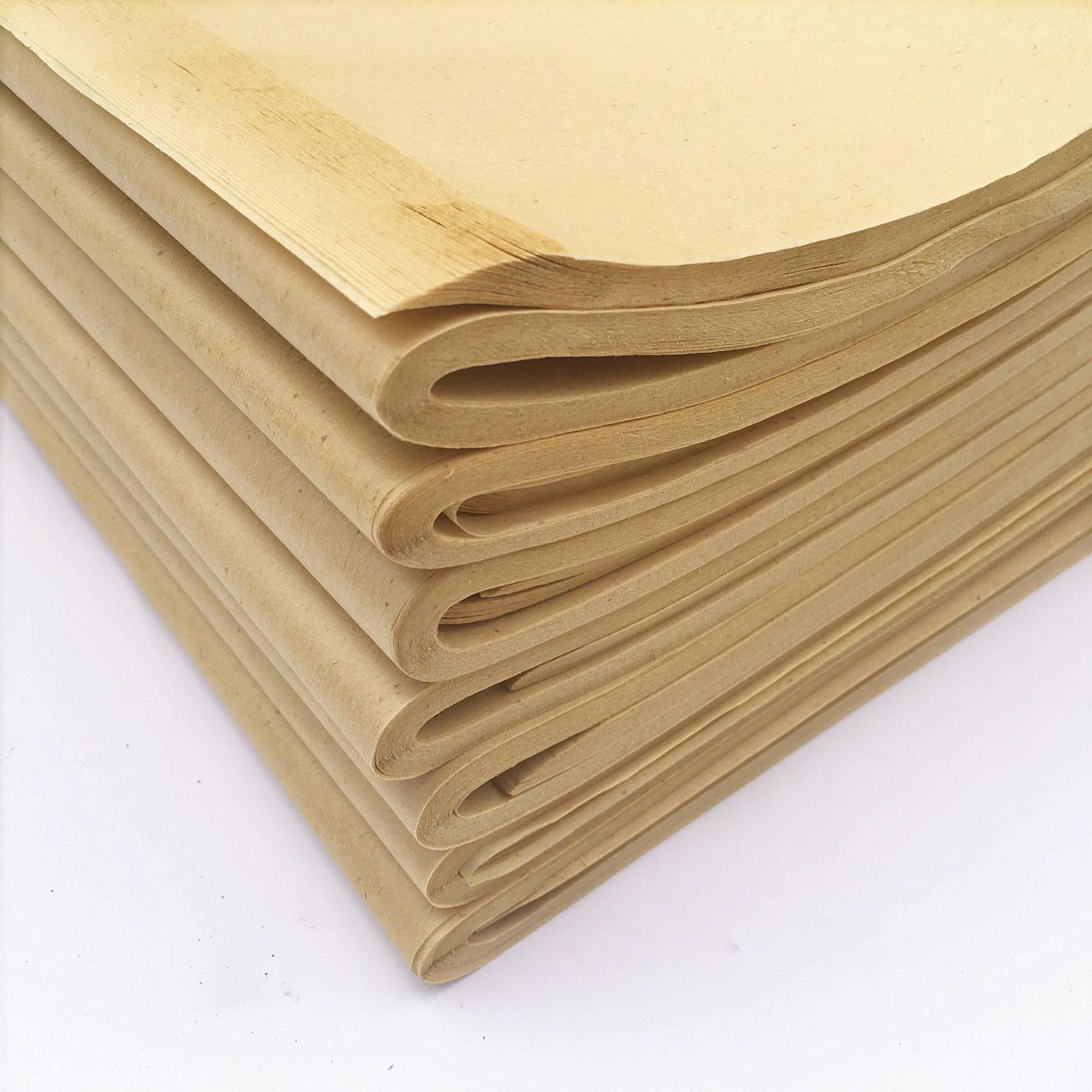 厂家直供无格毛边纸初学者练习用纸书法手工毛边纸70张独立包装