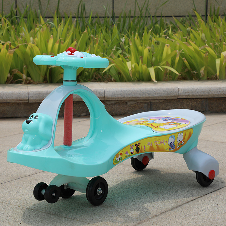 Children's Scooter Swing Car Mute Bobby Car 1-6 Years Old Swing Car Luge Factory Direct Sales One Piece Dropshipping