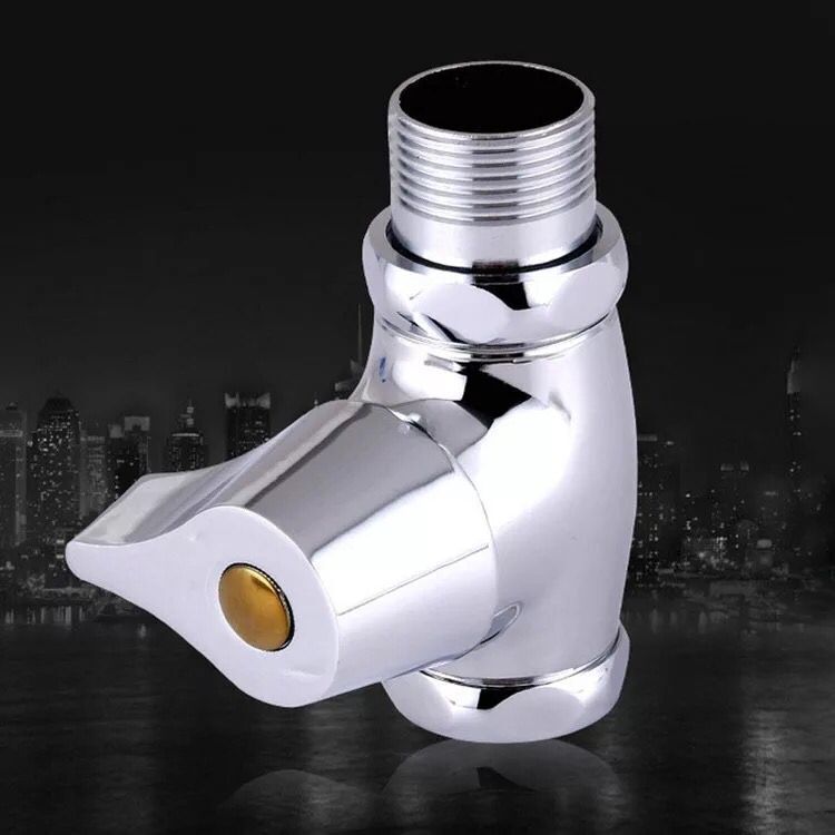 蹲便器冲水阀手按式厕所卫生间水龙头便池大便器开关快开冲水阀门