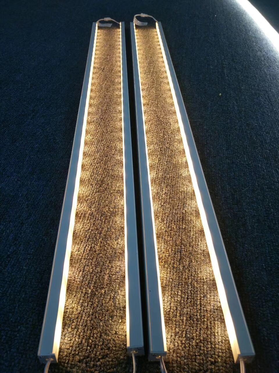 工程款暗槽弧形led线性灯条 带罩图纸铝型材拉弯铝型材灯条