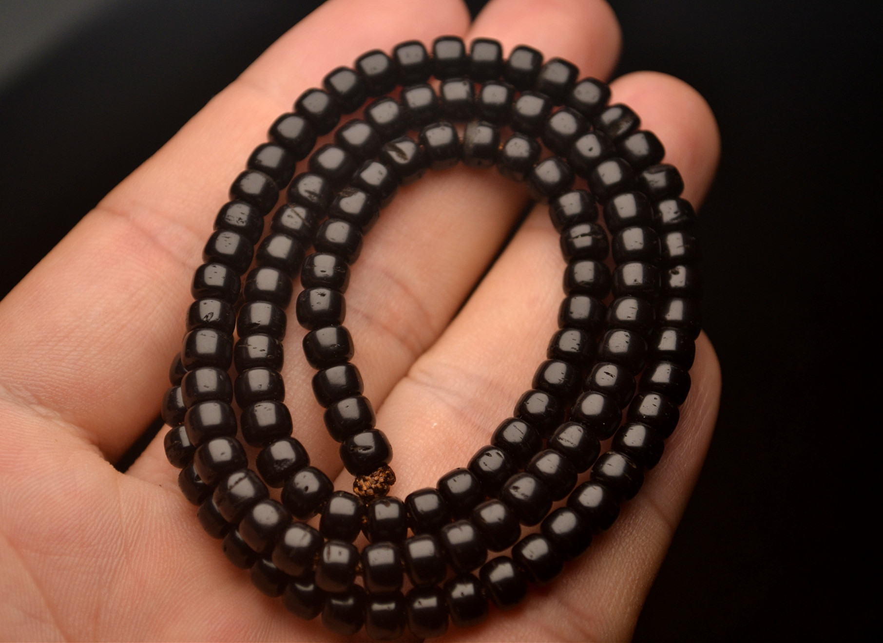 新春工艺厂家直销桶珠5*4mm椰蒂项链 diy配饰锁骨链