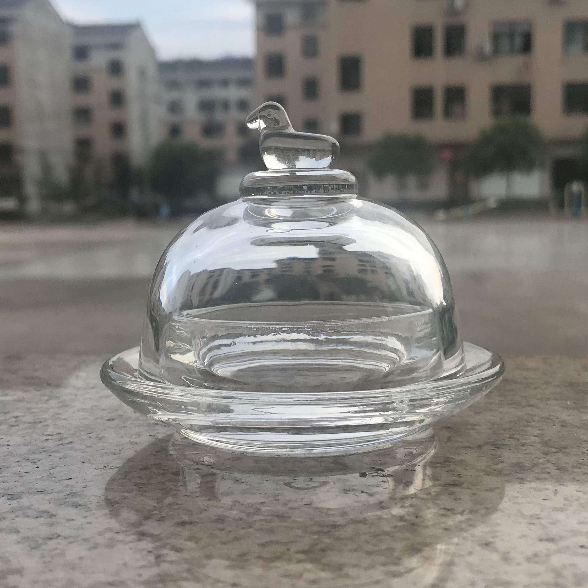 卡通玻璃蜡烛台