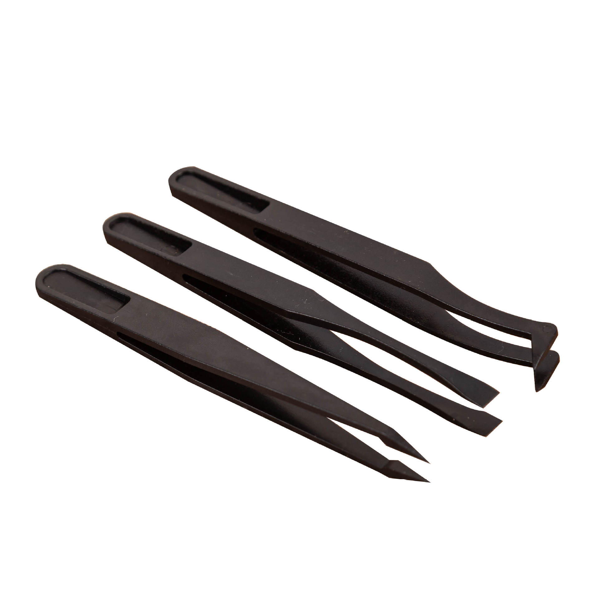 1厘粉色镊子直头弯头扁头esd镊子美容美甲diy镊子现货