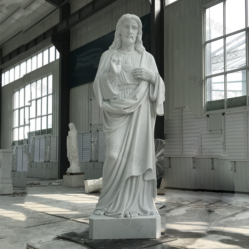 定制欧式石雕武士人物雕塑 手工雕刻广场花园别墅门口士兵摆件