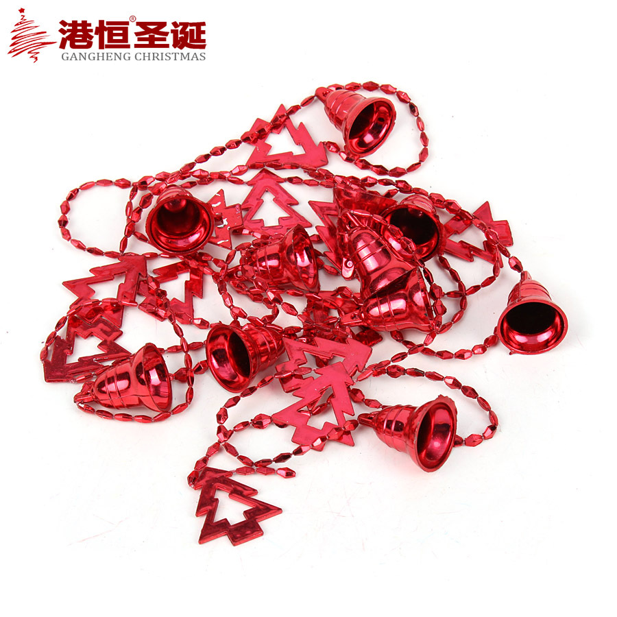 2.7 M Jingling Bell String Christmas Tree Decorations Wall Decorative Door Curtain Pendant Bell Chain Clock String