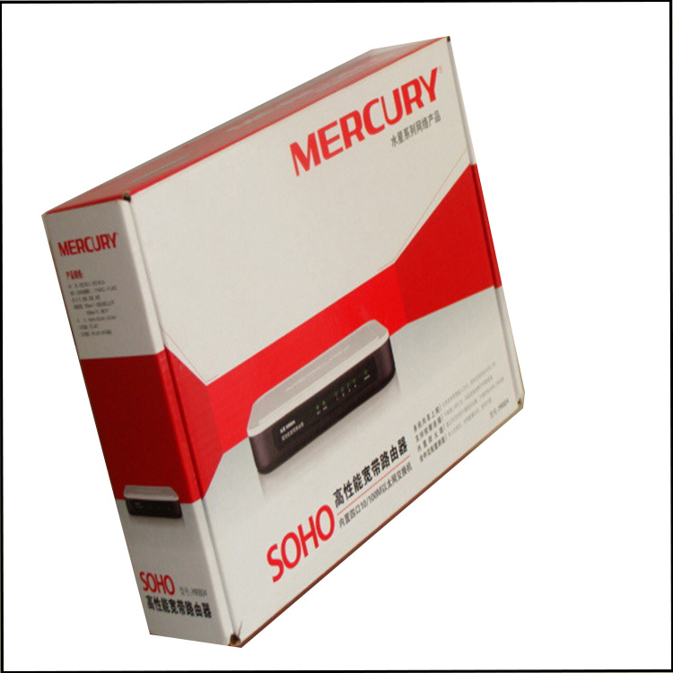 厂家定做无线路由器包装盒无线天线路由器纸盒wifi路由器瓦楞盒子