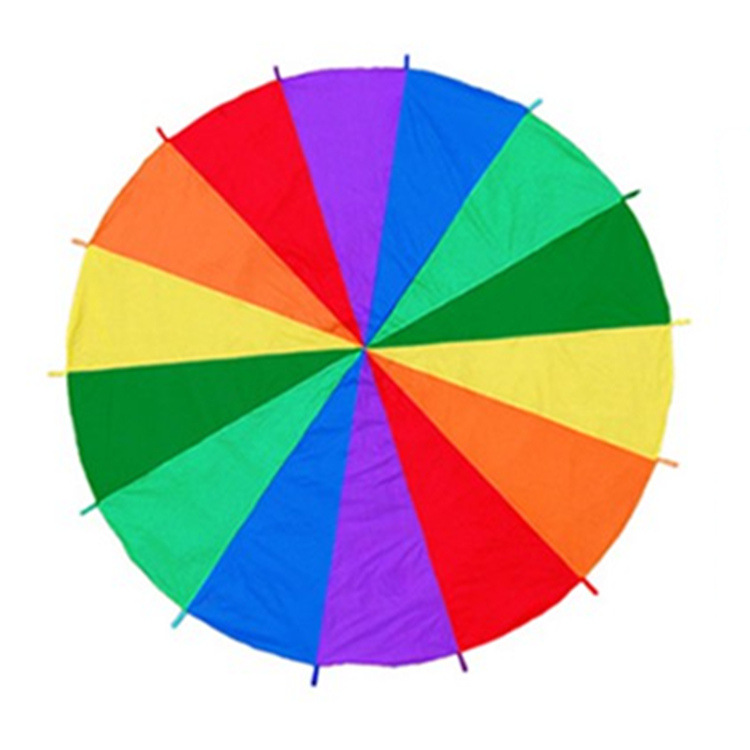 厂家批发儿童彩虹伞游戏教具幼儿园户外活动感统彩虹伞训练器材