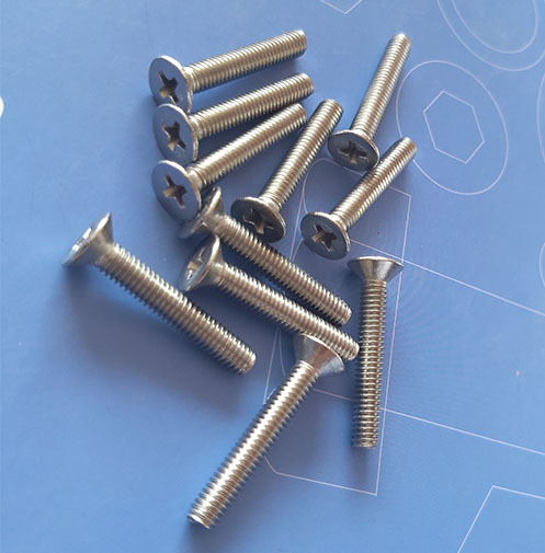 m4〗gb819平头十字螺丝304不锈钢十字槽沉头机螺钉沉头十字螺钉