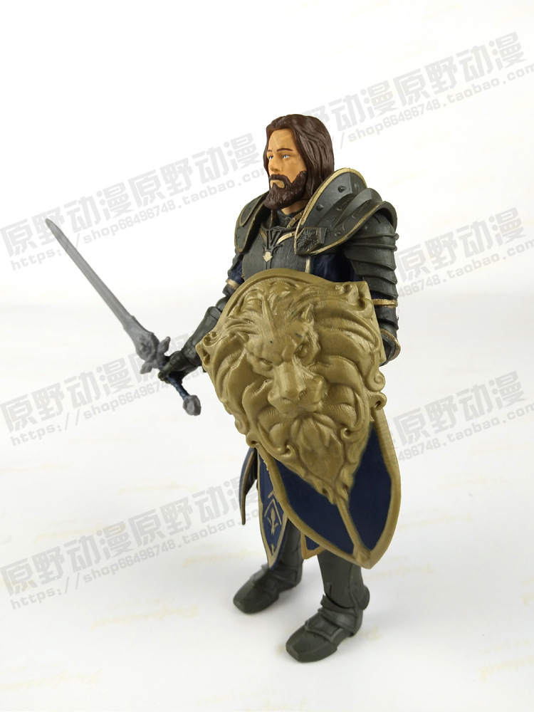 杰克仕正版魔兽世界电影杜隆坦黑手洛萨6寸手办模型3c盒装