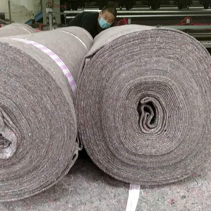 防水土工毛毡 黑心棉大棚用保温防雨棉毡 一布一膜 500克 厂家