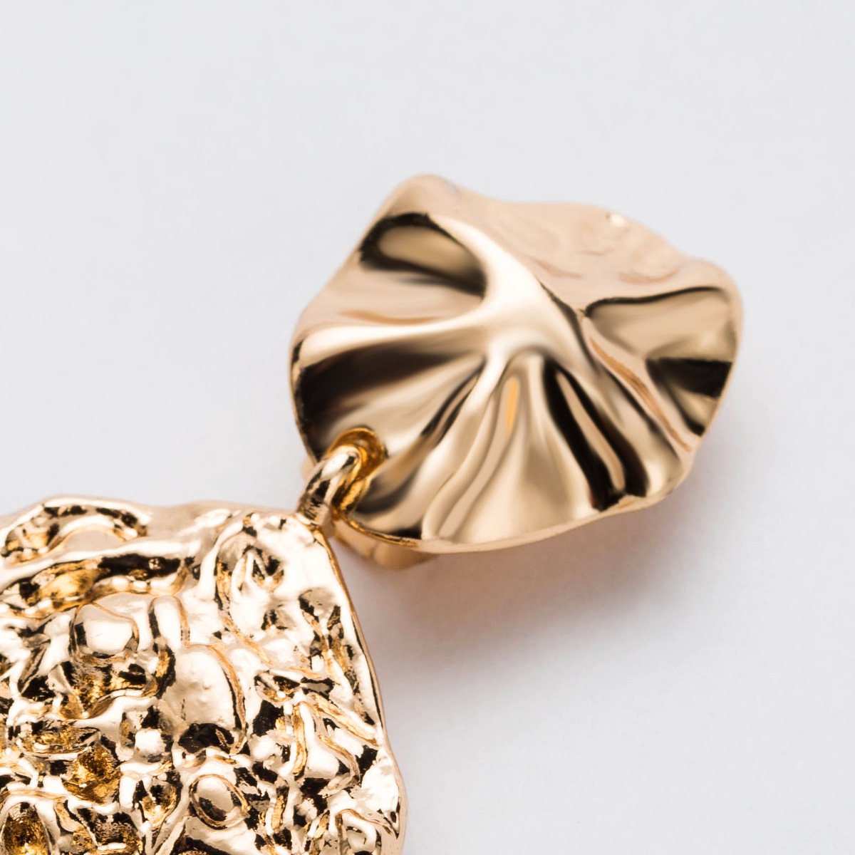 外贸热销 欧美简约金属花瓣流苏耳环 速卖通热卖个性创意耳坠耳饰