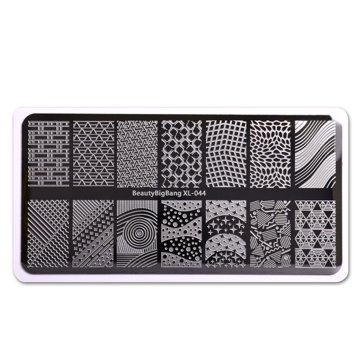 bbb-44 美甲印花板套装指甲油印花工具钢板印章防溢胶模板批发