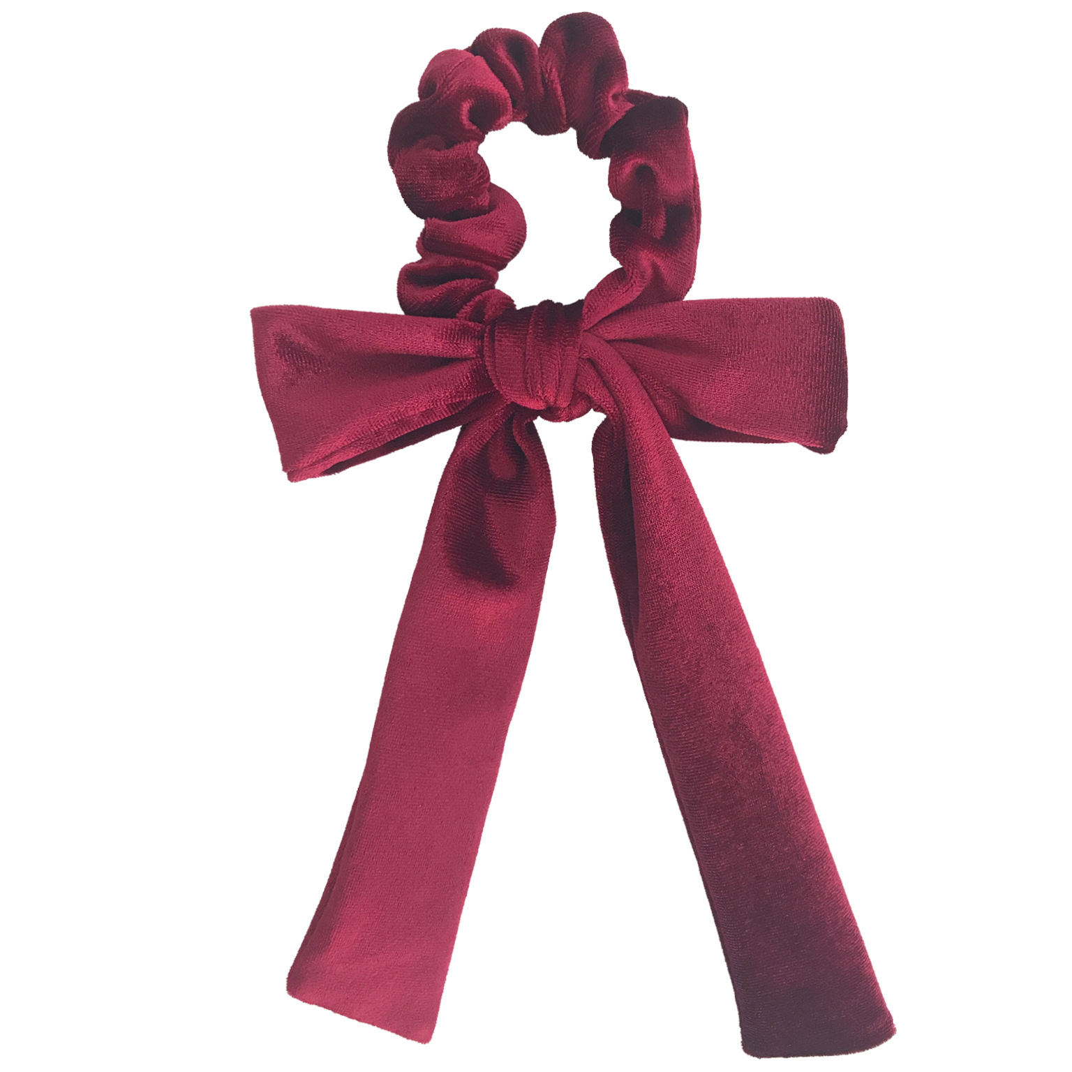 亚马逊直供 高品质韩国绒打结飘带发圈头丝带 气质女孩头饰发饰