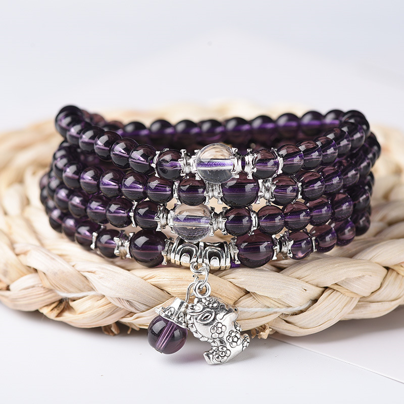 Amethyst Bracelet Live Gift Zodiac Animal Bracelet Wholesale Stall Supply Women Student Couple Bracelet Wholesale