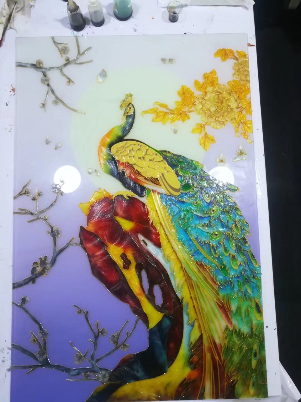 立线机珐琅彩立线机冰花漆玻璃立线机彩晶立线机勾线机鎏金机