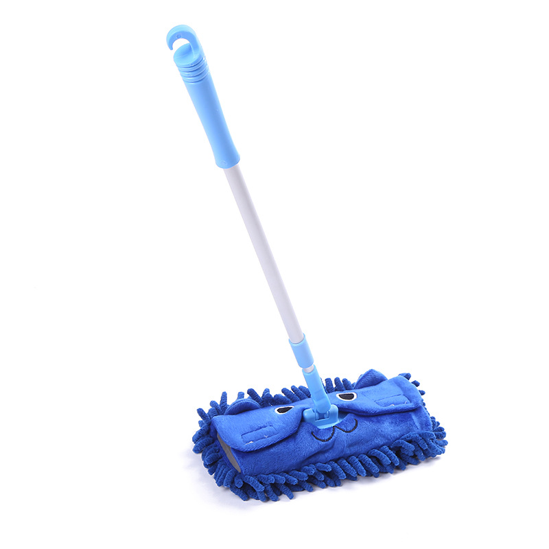 厂家直销新款雪尼尔平板拖把环保abs多功能可拆卸迷你儿童拖把