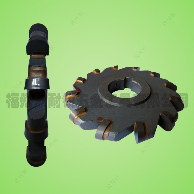 焊接合金圆弧铣刀  凸半圆铣刀盘  镶合金三面刃成型铣刀