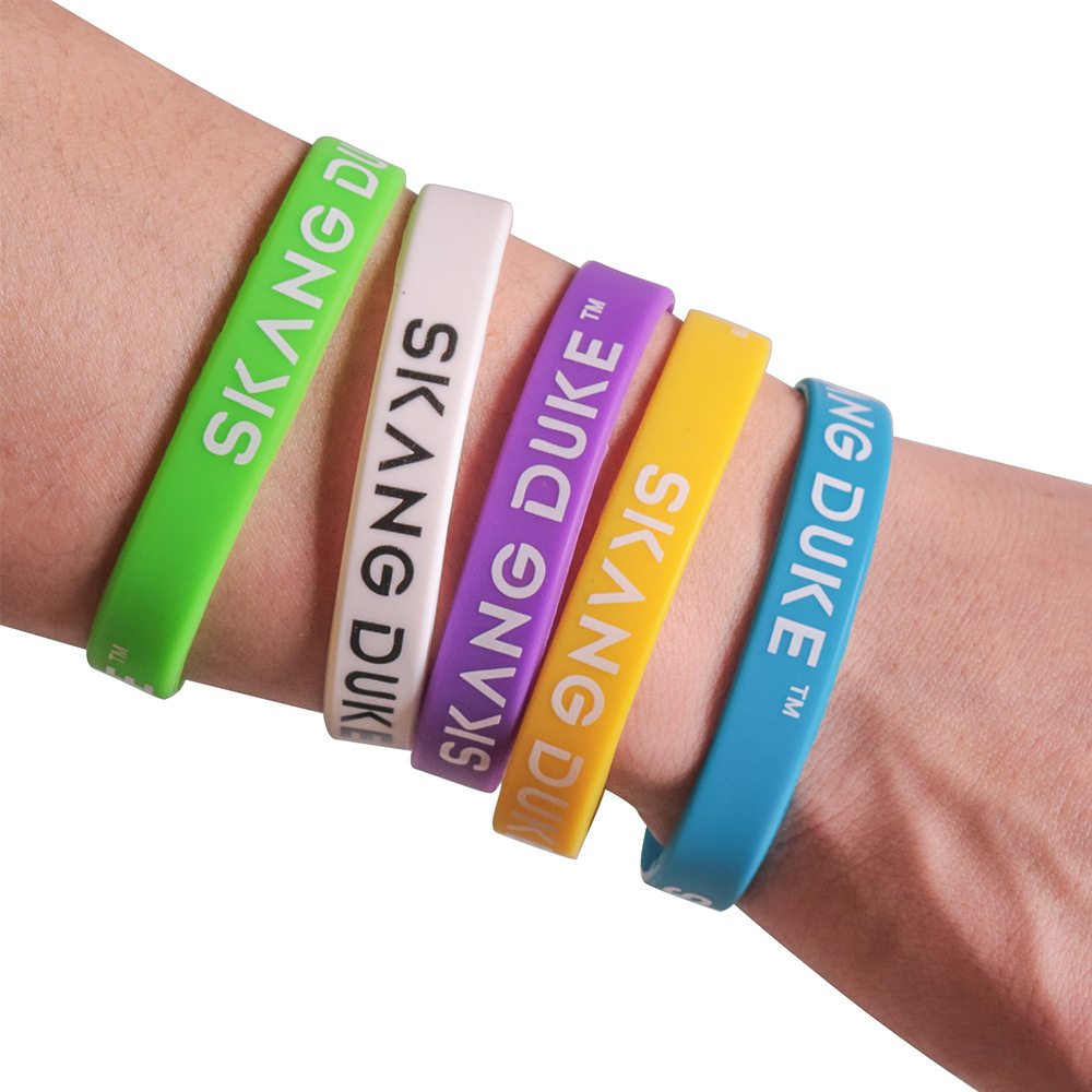 硅胶运动手环厂家直销定制印刷橡胶手圏软胶篮球腕带