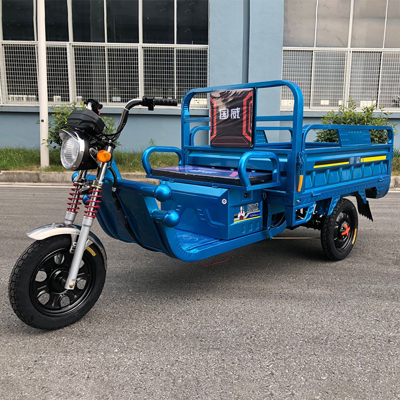 国威电动三轮车 1.5米家用小型快递货载货电瓶三轮农用电动三轮车
