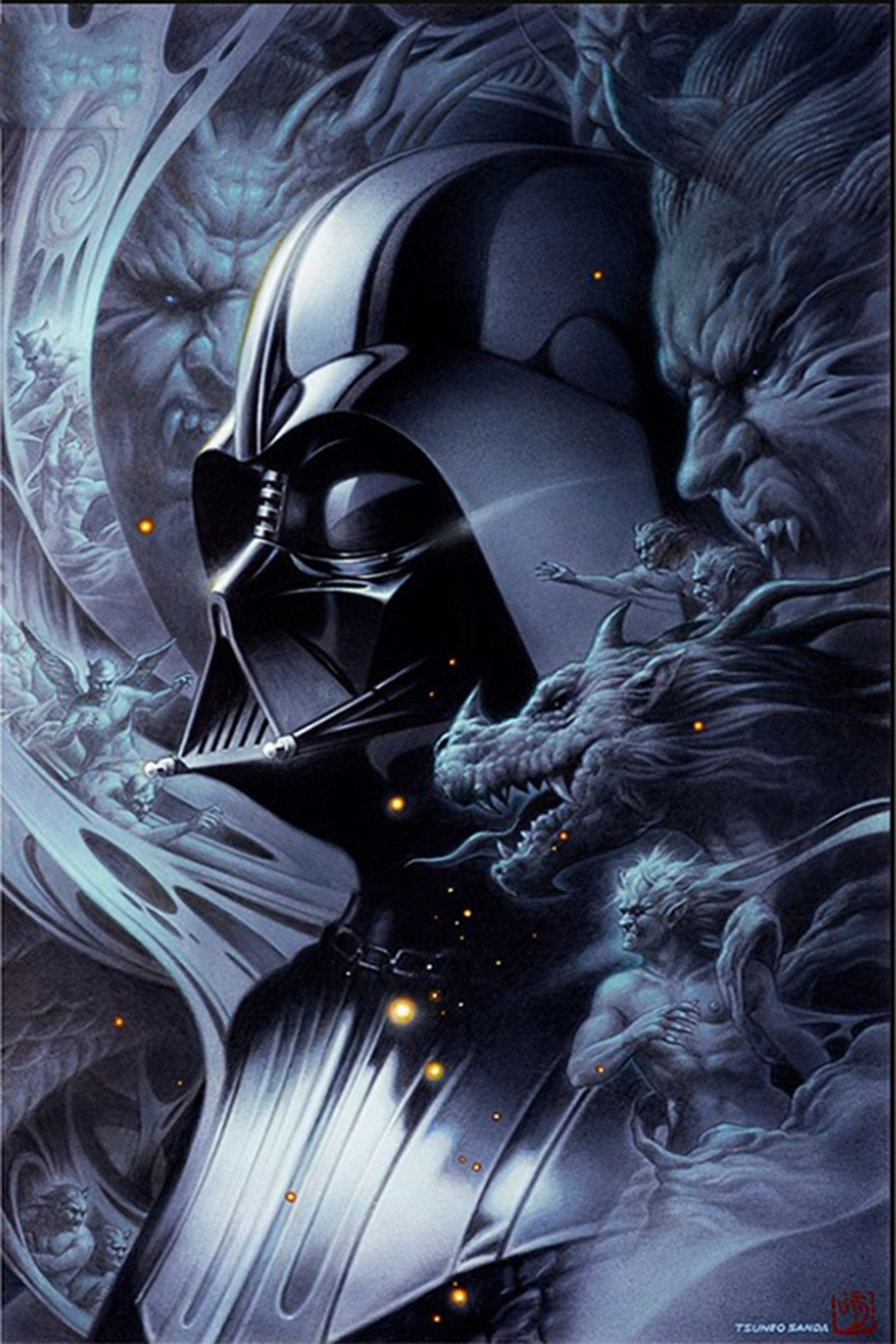 暗黑武士 钻石画