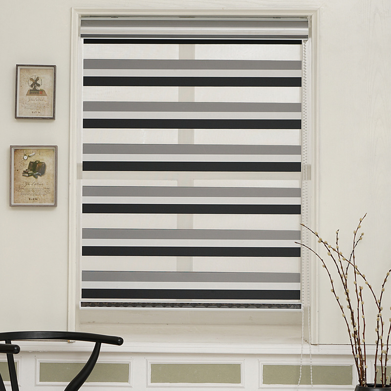 Electric Louver Curtain Room Darkening Roller Shade Toilet Bathroom Soft Gauze Curtain Bedroom Balcony Kitchen Curtain