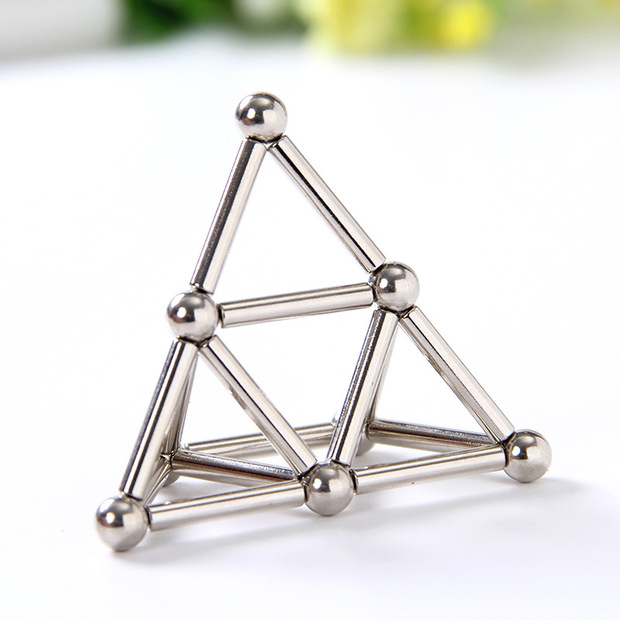 跨境爆款随意多变巴克球磁力棒组合套装铁磁棒玩具磁性减压磁铁球