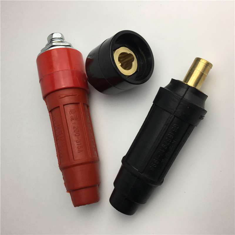 电焊机快速接头纯铜dkj50-1 200-315a 快速插头插座中式快插