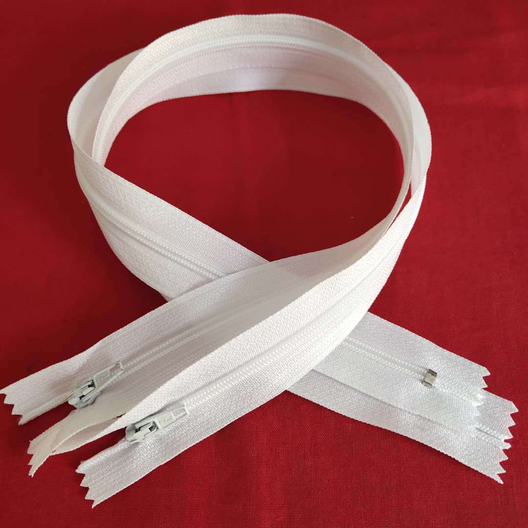 厂家批发3号50厘米尼龙双针枕头拉链 自锁拉链 尼龙拉链 家纺拉链