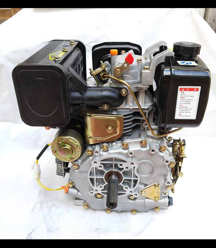 单缸小型风冷柴油机6马力微耕机机头马路切割机 抽沙机发电机动力