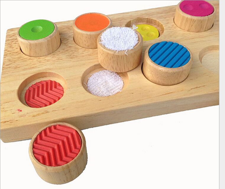 蒙氏教具触摸记忆板 儿童益智科教玩具 记忆训练感官木制玩具批发