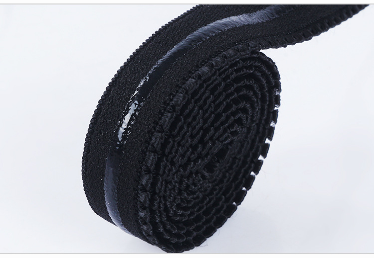 厂家直销新款高品质滴胶3mm直线牙带 黑色滴胶牙带 可加工定制
